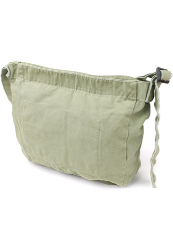 Міська сумка через плече текстильна з оливковою кишенями. Vintage (352167684)