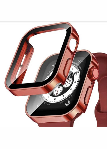 Защитный чехол со стеклом 2 для Apple Watch Красный CHOICE (317188861)