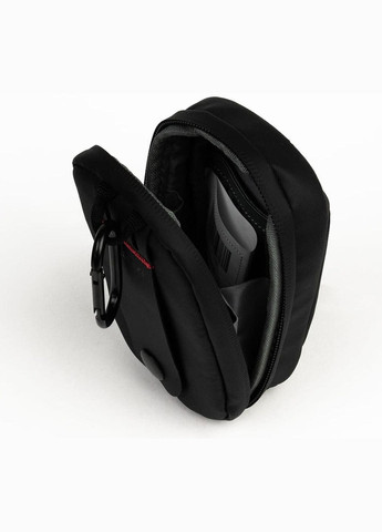 Сумка барсетка на карабіні чоловіча текстильна Чорний 35651 Ulanzi (334674009)