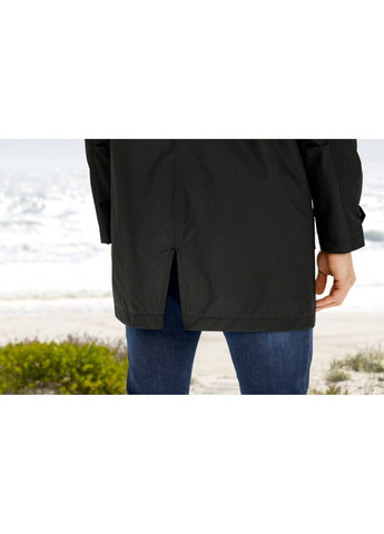 Чорне демісезонне Куртка-дощовик подовжена для чоловіка BIONIC-FINISH® ECO 378020 чорний Livergy