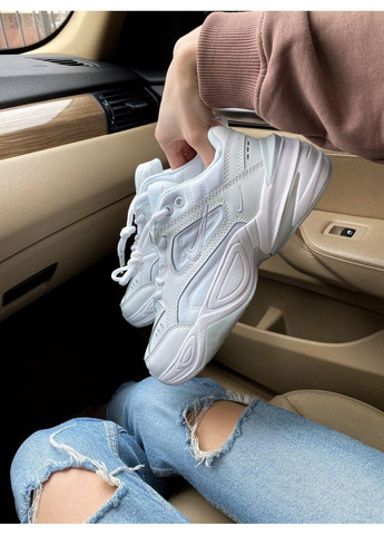 КРОСІВКИ ЖІНОЧІ NIKE M2K TEKNO FULL WHITE НАЙК М2К ТЕКНО No Brand бежеві демісезони (368869496)