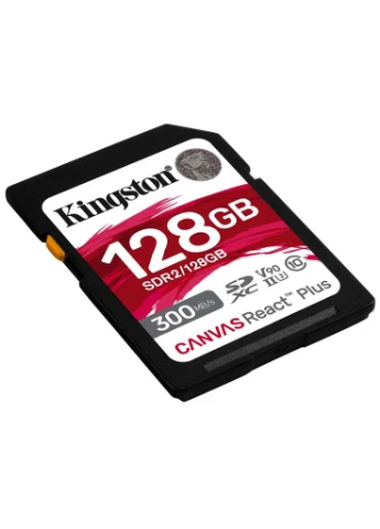 Карта пам'яті 128GB SDXC class 10 UHS-II U3 Canvas React Plus (SDR2/128GB) Kingston (372625178)