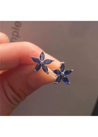 Сережки з синіми квітами, сережки з квіточками, сережки волошки, сережки квіти, сережки васильки, сережки з васильками Fashion Jewelry (369724190)