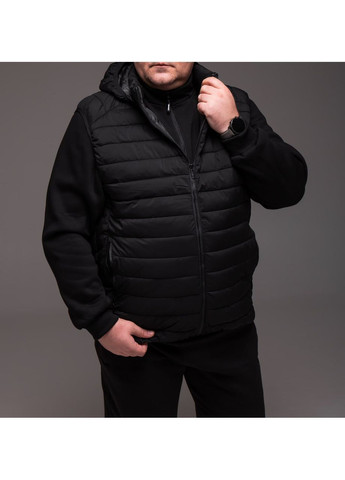 Утепленный мужской жилет черный БАТАЛ No Brand (364260836)