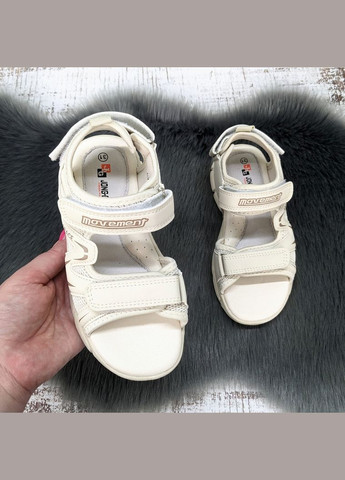 Бежевые босоножки сандалии детские для девочки Jong Golf