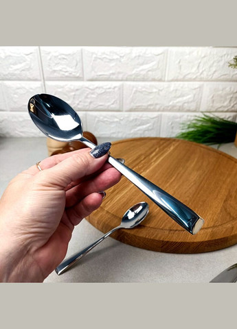 Набір квадратних столових приладів 24пр з нержавіючої сталі (ar0724TS) Ardesto (303209878)