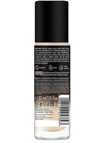 Стійка матова тональна основа Long Wear Long-Lasting Mattifying Foundation 03 - Light Beige (2-1190270) Bielenda (371731813)