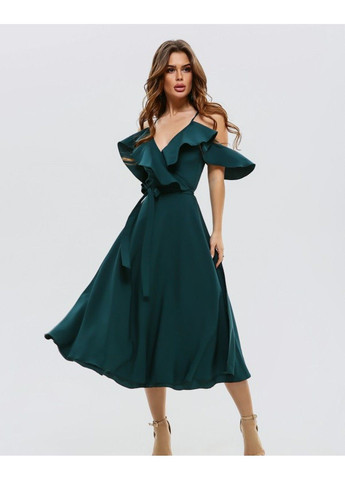 Зеленое повседневный платья 11493 зеленый ISSA PLUS