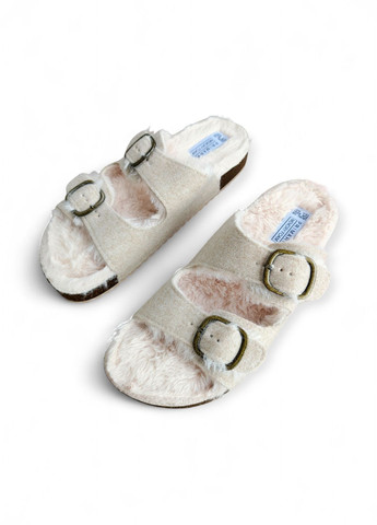 Бежевые плоские шлепанцы с пряжами женские memory foam slipper с эффектом памяти коричневые (7967) Primark
