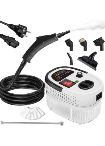 Пароочиститель для уборки дома 2500 Вт парогенератор электрический 7 насадок 1,2 л белый (2104618604) No Brand (341679338)