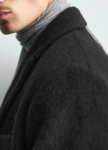 Черное демисезонное Пальто Zara