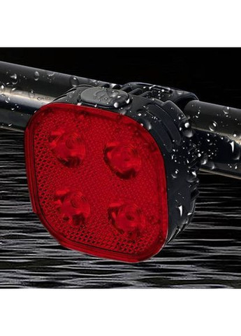 Велофонарь STOP red FY-328-4LED с аккумулятором No Brand (369720268)