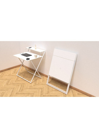 Стіл трансформер Компакт 4 750x790x720 Білий метал ДСП Біле 16 мм FRD-104697 Ferrum-decor (361944366)