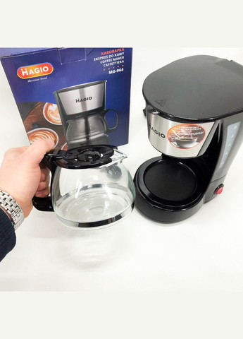 Кафеварка MG-964 650 Вт, Домашні кавоварки, Кавоварки електричні, Кавоварка для дому Magio (364663834)