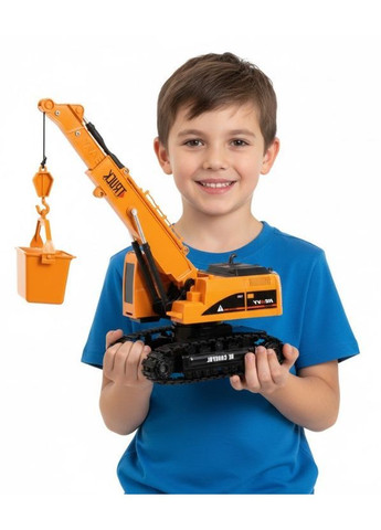 Детский радиоуправляемый подъёмный кран TRUCK с наручным пультом жёлтый (2104618865) No Brand (370606347)