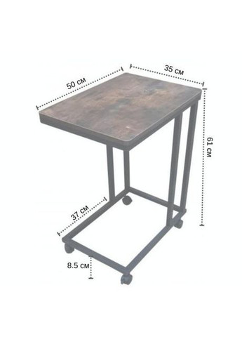 Стіл журнальний на колесах лофт 1045 Bonro (353494810)