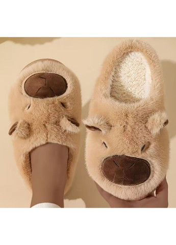 Детские домашние тёплые тапочки Капибара 22.5 см No Brand (362945948)