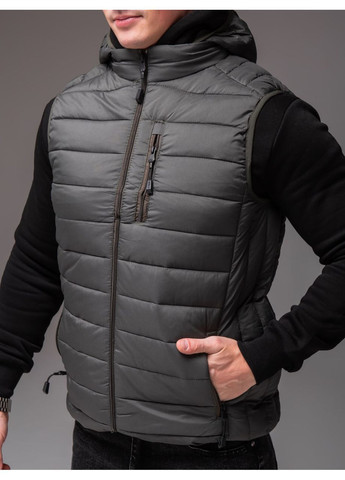 Чоловіча утеплена жилетка з знімним капюшоном Vakko (368833822)
