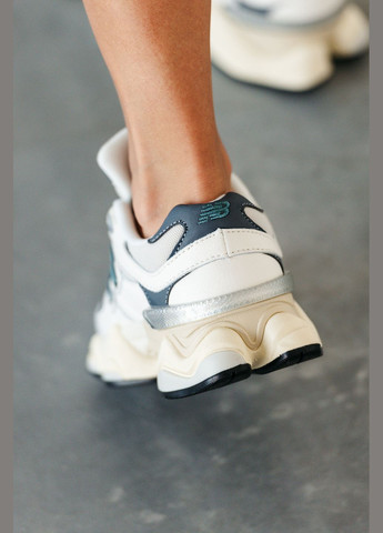 Кроссовки женские и мужские New Balance 9060 White | Нью Беланс 9060 белые No Brand белые демисезоны (315683587)