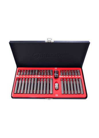 Набір біт насадок 40 штук S2 для ручного та електроінструменту з кейсом Intertool (338435659)