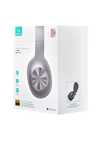 Наушники YX05 Wireless Headphones EJoin Series BT5.0 with Storage Box 1200mAh Black USAMS (297453298)