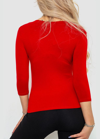 Красная футболка женская с удлинённым рукавом Ager 186R500