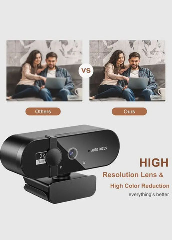 Веб камера з мікрофоном 2K FullHD No Brand (295550352)