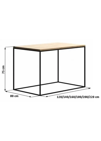 Обеденный стол LOFT для кухни и столовой (NS-1152) No Brand (396502882)