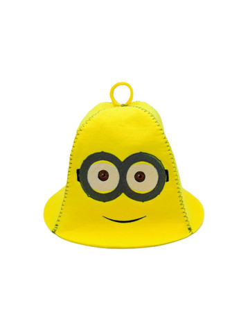 Банна шапка "Посіпака" штучне хутро жовтий (XL-470) Luxyart (349820781)