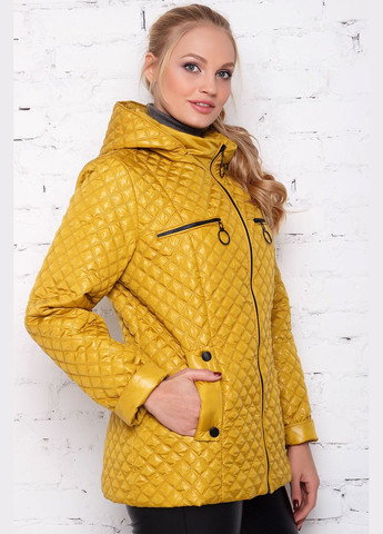 Гірчична демісезонна куртка жіноча "мелісса" MioRichi
