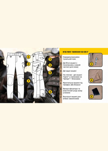 Чоловічі армійські штани ріп-стоп хакі тактичні військові брюки ЗСУ Aggressor Gen II Flex Army Olive 38/36 M-TAC (344464691)