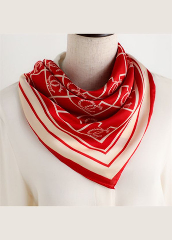 Жіноча хустка бандана шарф пов'язка на шию сумку голову червоний (12-233) No Brand (314872995)