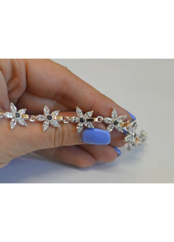 Серебряный браслет с напайками из золота Silver Style (367112781)