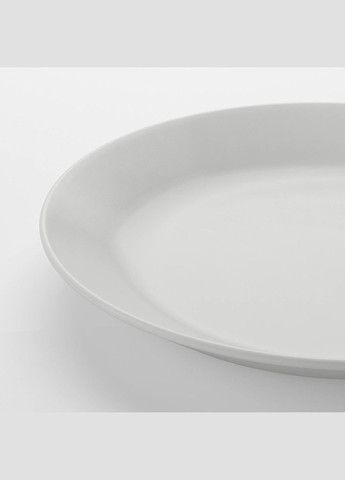 Тарілка ІКЕА OFTAST 19 см білий (60318939) IKEA (267902145)