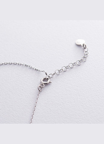 Серебряное колье с буквой О 18623оч 40 Oniks (264023549)