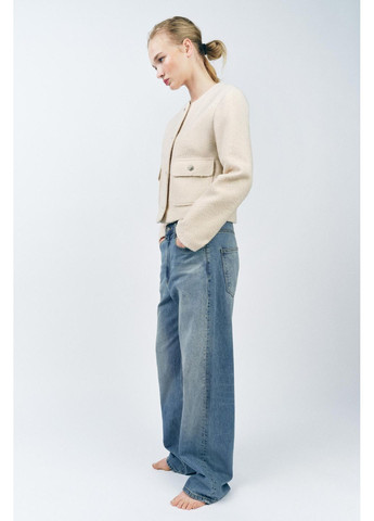 Жакет із букле з гудзиками Zara жакет із букле (358201938)