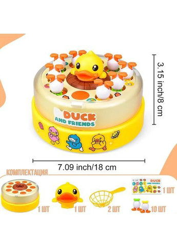 Музична карусель “Злови качку” B.Duck and Friends з вистрибувальними каченятами та 2 сачками No Brand (366664474)