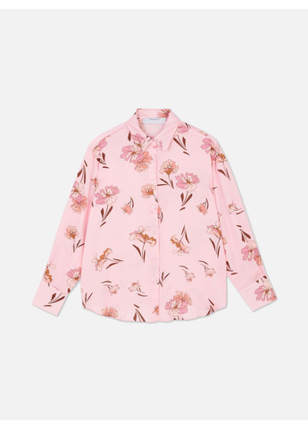 Рожева блуза демісезон,рожевий в візерунки, Primark