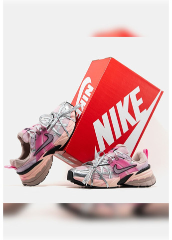 Кроссовки женские Nike No Brand V2K Run серебристые демисезоны (370269340)