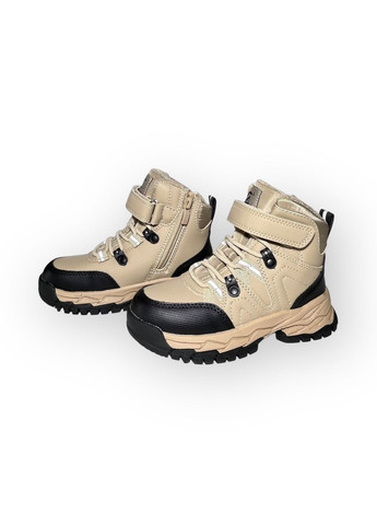 Дитячі зимові черевики для хлопчиків, коричневі, розмір 27-17,5 см. Clibee (370673817)