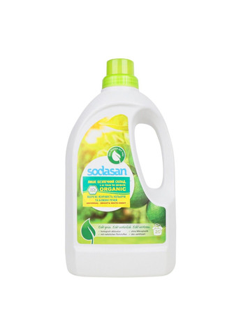 Органическое жидкое средство Universal Bright&White для белых и цветных вещей с эффектом сохранения яркого цвета 1,5 л Sodasan (322578911)