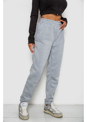 Спортивні штани жіночі на флісі, колір світло-сірий, 238R58641-1 Ager (350879346)