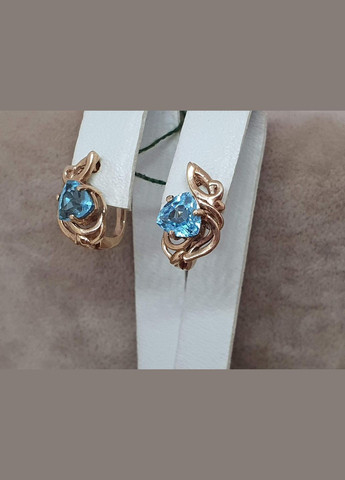 Золотые серьги с топазами. 21150 No Brand (300293178)