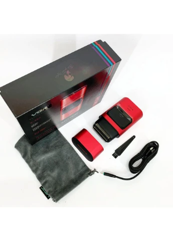 Электробритва-шейвер для бороды и лица V-307 RED металлический корпус VGR (395311515)
