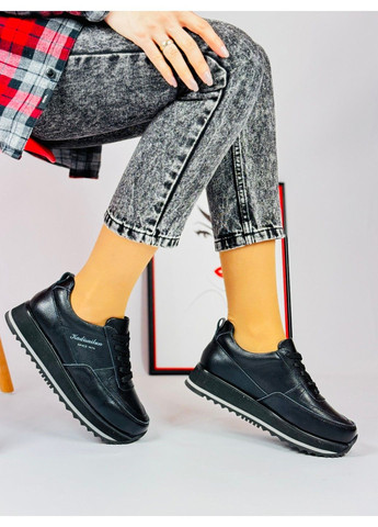 167 Кросівки Шкіряні Чорні KDSL чорні демісезони (291455835)