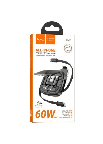 Дата кабель U140 with cable set 5in1 60W (0.95m) Hoco (389073467)