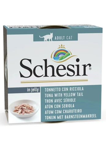 Вологий корм для котів Tuna with Yellow Tail Тунець з жовтохвостом 85 г 172785 Schesir (277232761)