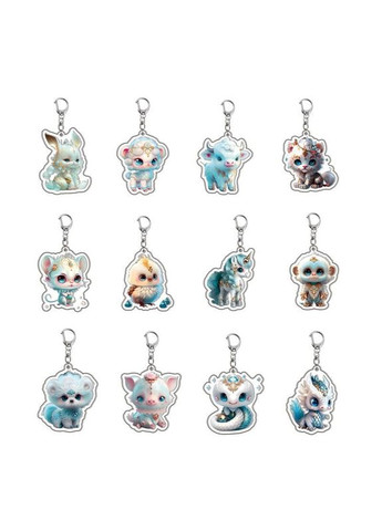 Акриловая 2D подвескабрелок с изображением символа года по Китайскому гороскопу. No Brand (315599562)