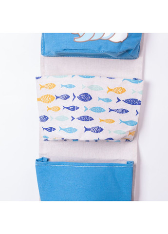 Підвісний органайзер на 5 відділень 20×58 (см) Синій HP-41-13BL Yiwu (370707839)