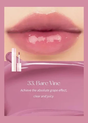 Глянцевий тінт для губ у виноградному відтінку Juicy Lasting Tint No.33 Bare Vine, 5.5 мл Rom&nd (333986358)